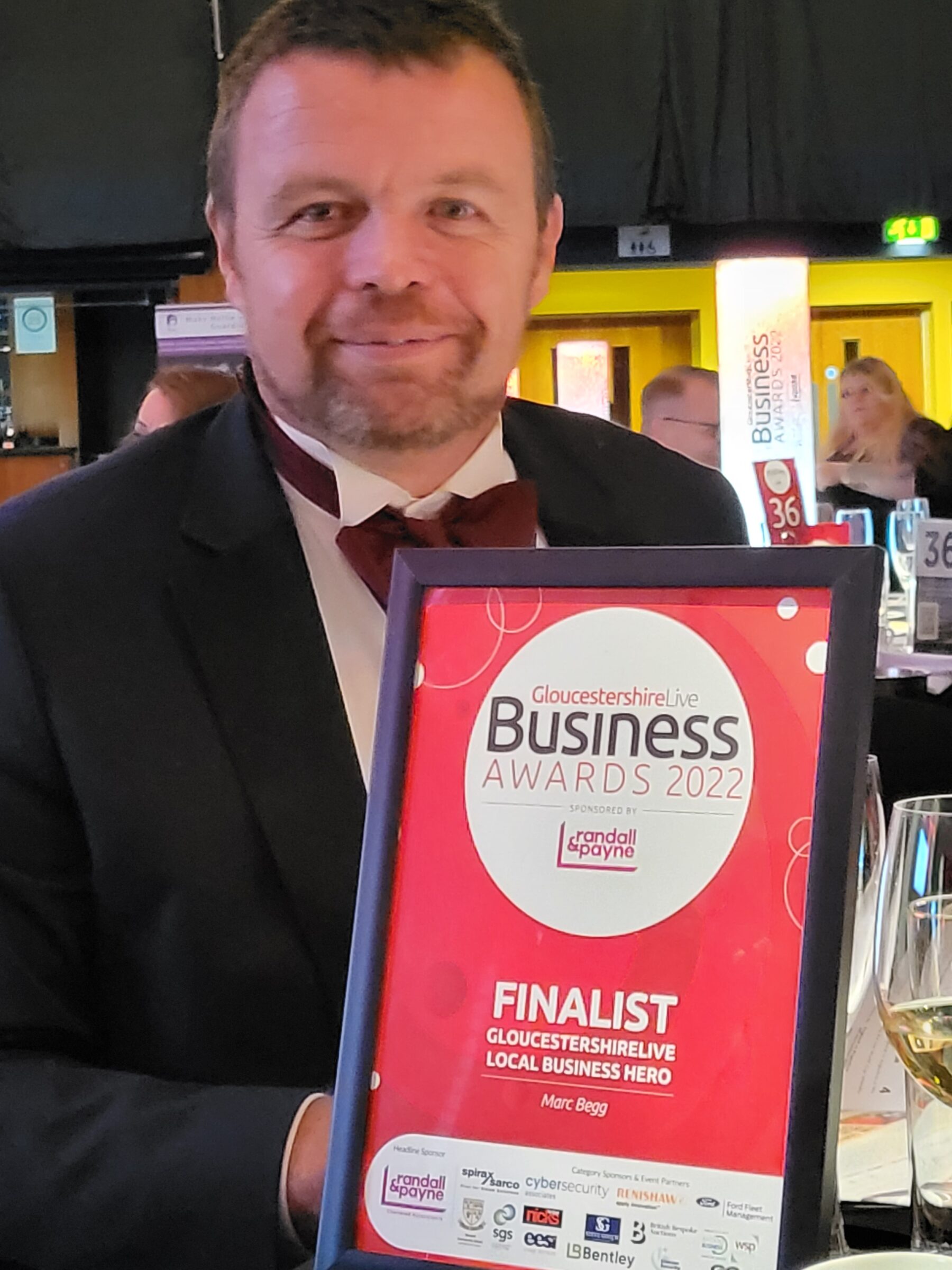 Marc Begg GloucestershireLive Business Awards 2022